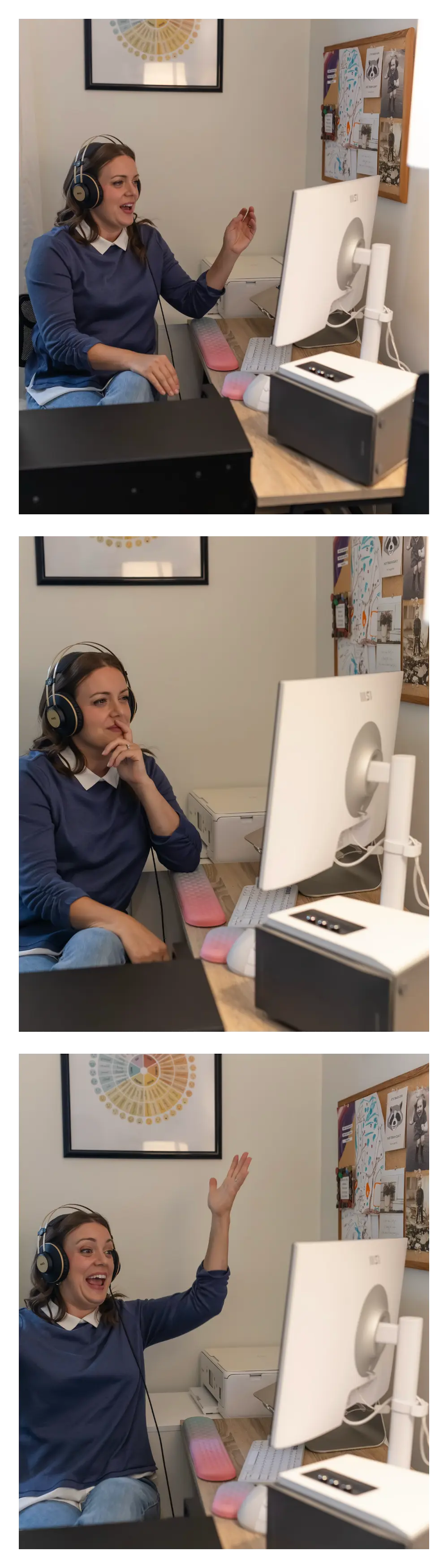 Suzanne Schaafsma online voice teacher online lessons collage